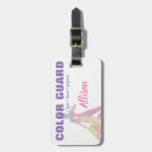 Étiquette À Bagage Danses de la garde de couleur Danser effectuer dra (Devant Vertical)