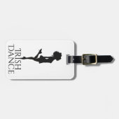 Étiquette À Bagage Danseur irlandais hard Shoe noir et blanc danse (Devant horizontal)