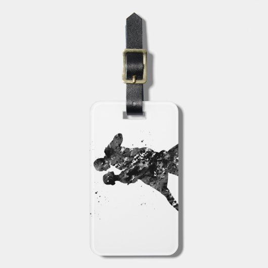 Étiquette À Bagage Danseurs de tango (Devant Vertical)