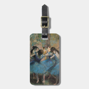 Étiquette À Bagage Danseurs d'Edgar Degas dans le bleu, 1890