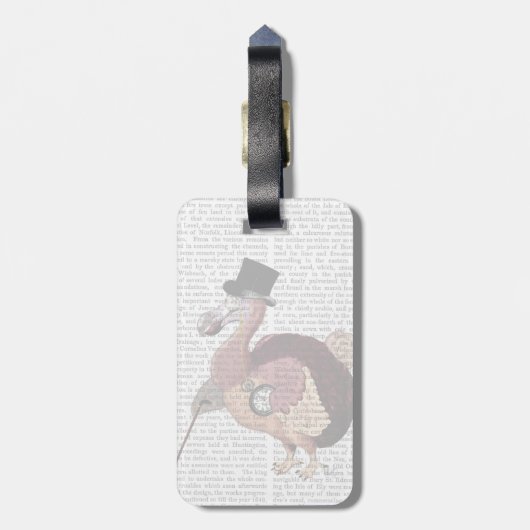 Étiquette À Bagage Dapper Dodo (Dos Vertical)