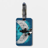 Étiquette À Bagage Darkblue classic Kciafa (Dos Vertical)