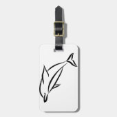 Étiquette À Bagage Dauphin (Devant Vertical)