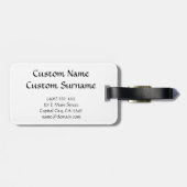 Étiquette À Bagage Dauphins frais de Yin Yang de symbole de tatouage (Dos horizontal)