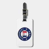 Étiquette À Bagage Davenport Iowa (Devant Vertical)