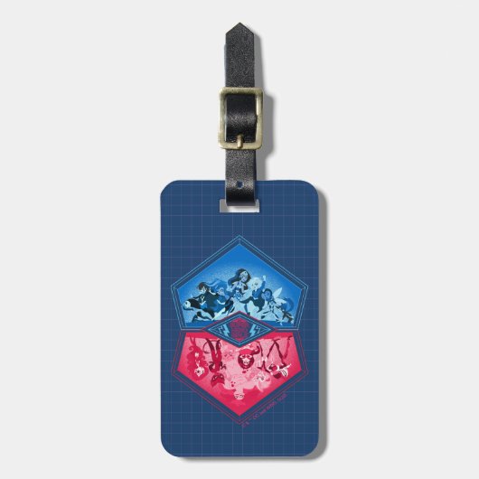 Étiquette À Bagage DC Super Hero Girls Teamwork Bataille (Devant Vertical)