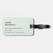 Étiquette À Bagage De Beaux Cerfs Entourés De Roses (Dos horizontal)