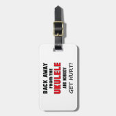 Étiquette À Bagage De retour à partir de l'ukulélé et de personne (Devant Vertical)