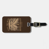 Étiquette À Bagage Death Valley California Sentez La Chaleur (Devant horizontal)