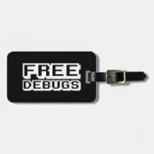 ÉTIQUETTE À BAGAGE DEBUGS GRATUITS (Devant horizontal)