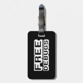 ÉTIQUETTE À BAGAGE DEBUGS GRATUITS (Dos Vertical)