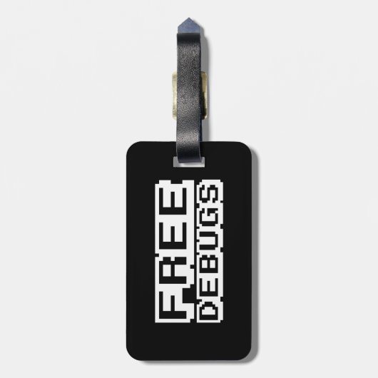 ÉTIQUETTE À BAGAGE DEBUGS GRATUITS (Dos Vertical)