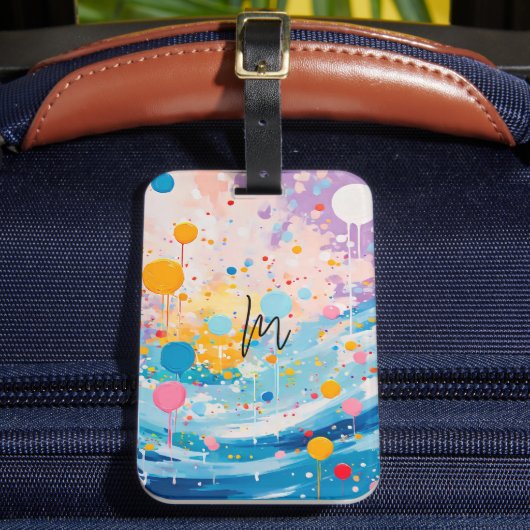 Étiquette À Bagage Déchets de points colorés (Insitu Rectoal 2)