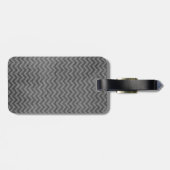 Étiquette À Bagage Déchiré Chevron Tag (Dos horizontal)