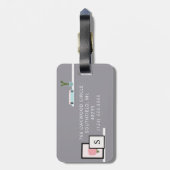 Étiquette À Bagage Décor Chic & Girly Home Design d'intérieur Mur She (Dos Vertical)