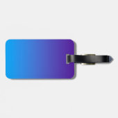 Étiquette À Bagage Décor de pose de yoga de l'OM Lotus (Dos horizontal)