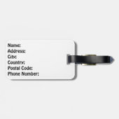 Étiquette À Bagage Décor en mosaïque (Dos horizontal)