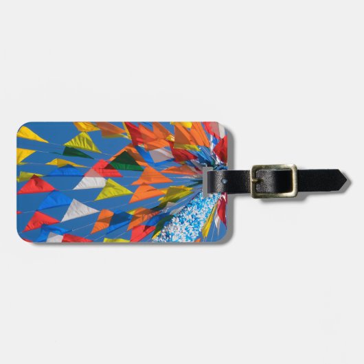 Étiquette À Bagage Décoration du drapeau triangulaire (Devant horizontal)