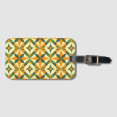 Étiquette À Bagage Decorative retro seamless pattern (Devant Horizontal)