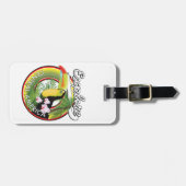 Étiquette À Bagage Découvrez le logo de l'Amérique centrale. Impressi (Devant horizontal)