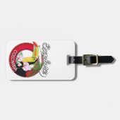 Étiquette À Bagage Découvrez le logo rétro Colombie (Devant horizontal)