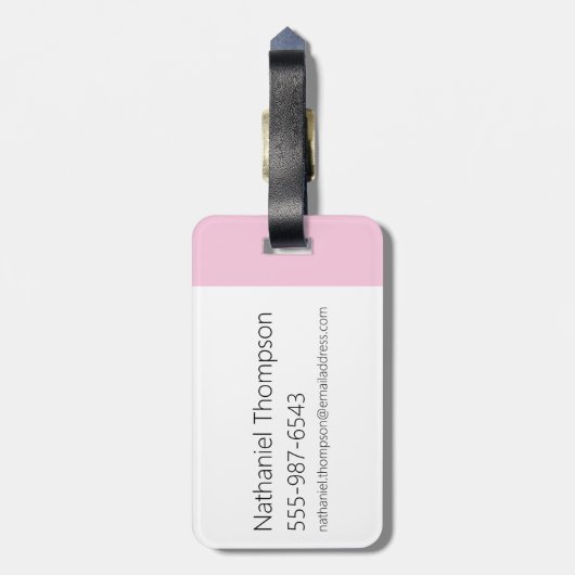 Étiquette À Bagage Dee Dee - I Love Unicorns (Dos Vertical)