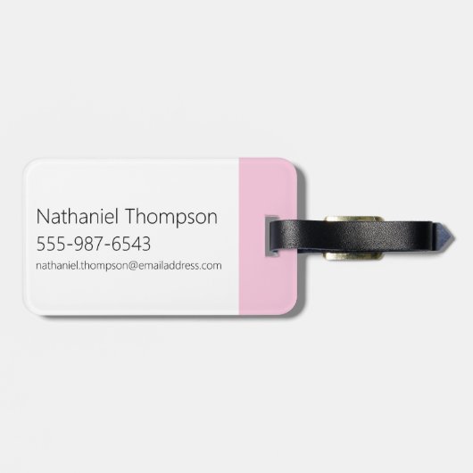 Étiquette À Bagage Dee Dee - I Love Unicorns (Dos horizontal)