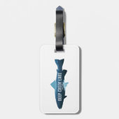 Étiquette À Bagage Deep Creek Lake Maryland Fish (Dos Vertical)