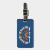 Étiquette À Bagage Deep Creek Lake Maryland Rainbow (Devant Vertical)