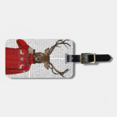 Étiquette À Bagage Deer in Ski Sweater 2 (Devant horizontal)