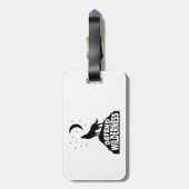 Étiquette À Bagage Défendre Loup de Lune Sauvage (Dos Vertical)