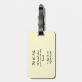 Étiquette À Bagage Défilement Ax (Dos Vertical)