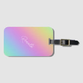 Étiquette À Bagage Dégradé arc-en-ciel (Devant Horizontal)