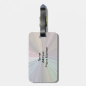 Étiquette À Bagage Dégradé circulaire Terre arc-en-ciel (Dos Vertical)