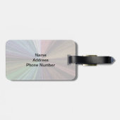 Étiquette À Bagage Dégradé circulaire Terre arc-en-ciel (Dos horizontal)