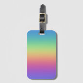 Étiquette À Bagage Dégradé profond arc-en-ciel (Devant Vertical)