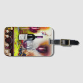 Étiquette À Bagage Dégustation de vin Art numérique coloré (Devant Horizontal)