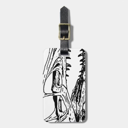 Étiquette À Bagage Deinonychus (Devant Vertical)