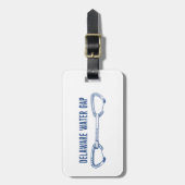 Étiquette À Bagage Delaware Water Gap Escalade Rapide (Devant Vertical)