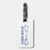 Étiquette À Bagage Delaware Water Gap Escalade Rapide (Dos Vertical)