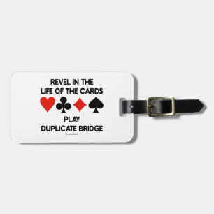 Étiquette À Bagage Délectez-vous pendant la vie du pont en double de