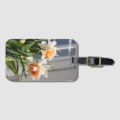 Étiquette À Bagage Délicat mignon daffodils printemps (Devant Horizontal)