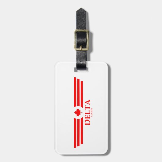 ÉTIQUETTE À BAGAGE DELTA (Devant Vertical)