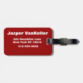 Étiquette À Bagage Delta d'Okavango (Dos horizontal)