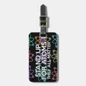 Étiquette À Bagage DÉMARREZ POUR ATOMS Fun Science Citation (Devant Vertical)