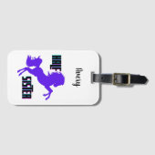 Étiquette À Bagage Demi-Soeur Pony Violet frère (Devant Horizontal)