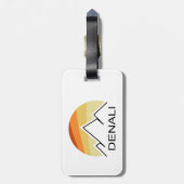 Étiquette À Bagage Denali Alaska Retro (Dos Vertical)
