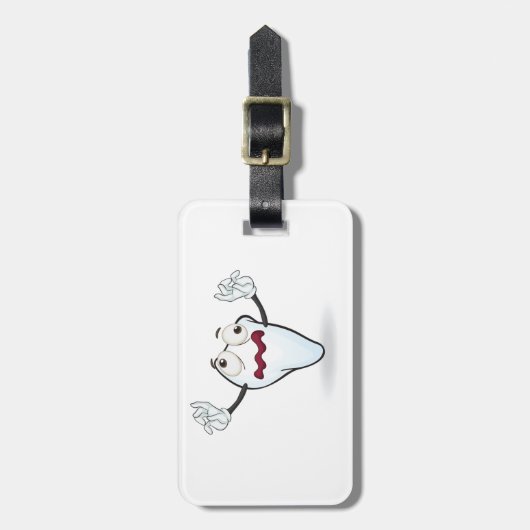 Étiquette À Bagage Dent grincheuse (Devant Vertical)