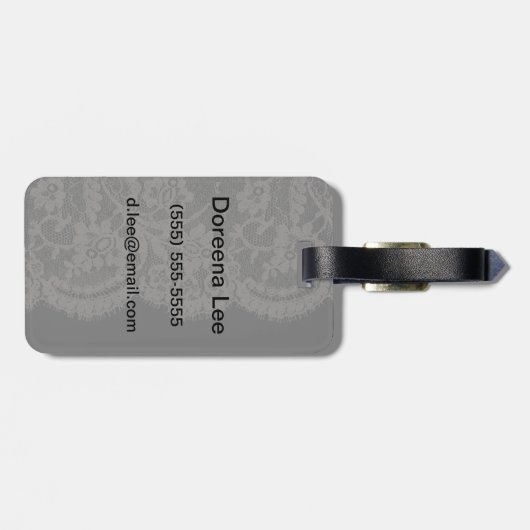 Étiquette À Bagage Dentelle 2 (Dos horizontal)