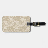 Étiquette À Bagage Dentelle beige (Devant horizontal)